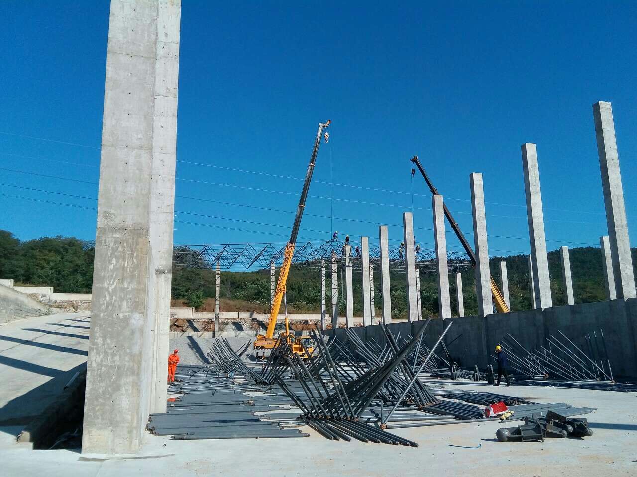 雅安搅拌站网架